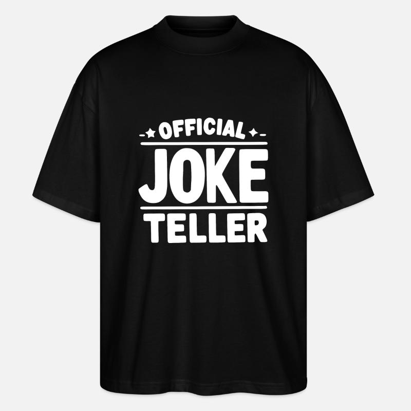 Narration officielle de blagues - T-shirt bio Blaster 2.0 coupe oversize Stanley/Stella Unisexe - noir