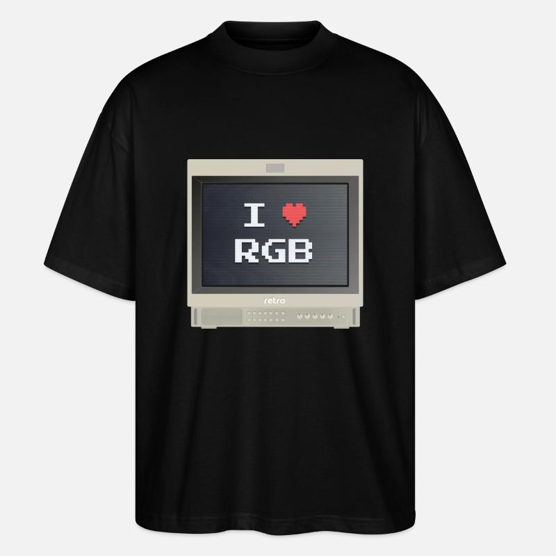 PVM Lover - RGB Fan - T-shirt bio Blaster 2.0 coupe oversize Stanley/Stella Unisexe - noir