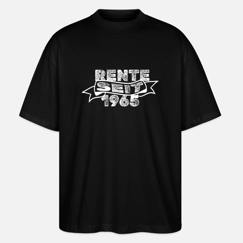 1965 1965 - Stanley/Stella Oversized Unisex Bio T-Shirt Blaster 2.0 - Schwarz
