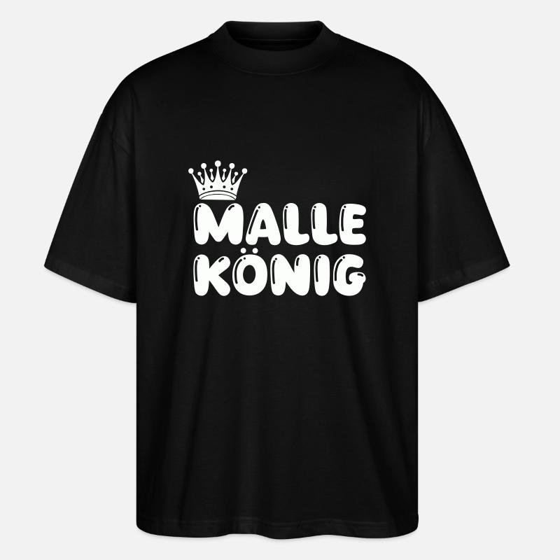 Malle König - T-shirt bio Blaster 2.0 coupe oversize Stanley/Stella Unisexe - noir