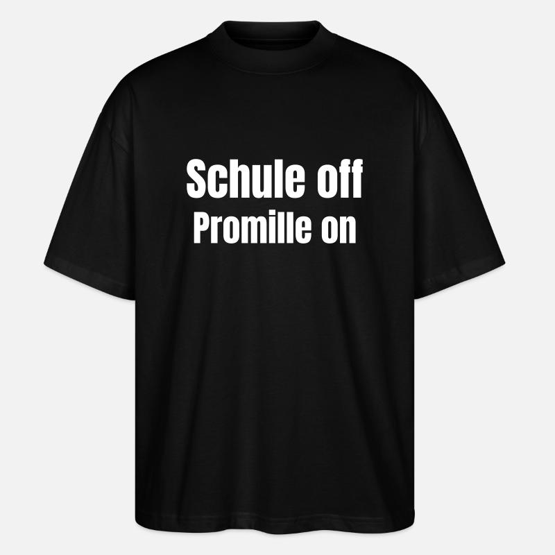 Abschluss Schule oder Ausbildung - Stanley/Stella Oversized Unisex Bio T-Shirt Blaster 2.0 - Schwarz