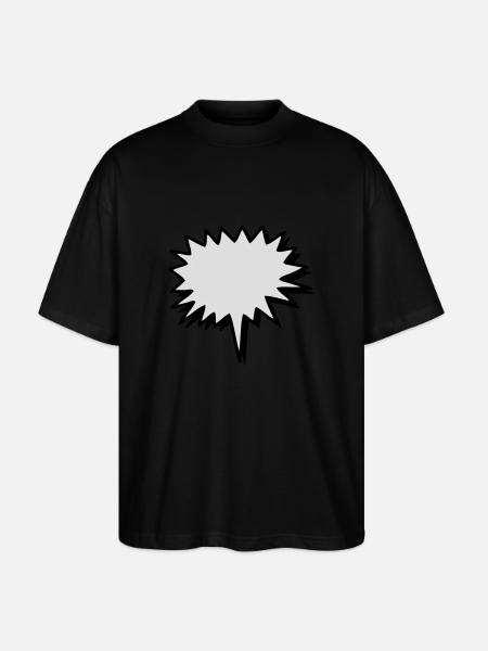 Schild - Stanley/Stella Oversized Unisex Bio T-Shirt Blaster 2.0 - Schwarz