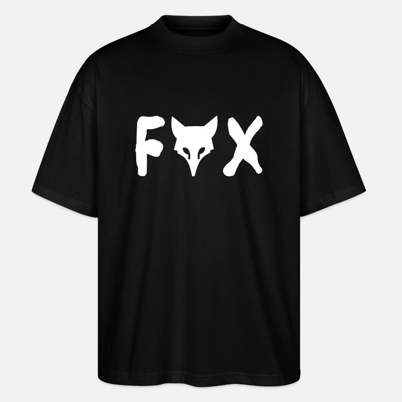FOX FUCHS - Stanley/Stella Oversized Unisex Bio T-Shirt Blaster 2.0 - Schwarz