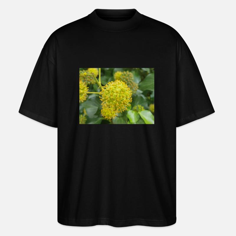 Persischer Efeu (Kolchischer Efeu) - Stanley/Stella Oversized Unisex Bio T-Shirt Blaster 2.0 - Schwarz