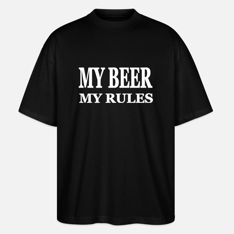 Bier - Stanley/Stella Oversized Unisex Bio T-Shirt Blaster 2.0 - Schwarz