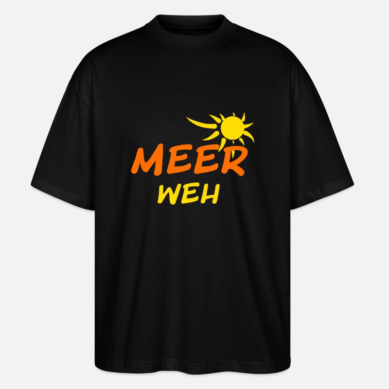 Meerweh - Stanley/Stella Oversized Unisex Bio T-Shirt Blaster 2.0 - Schwarz