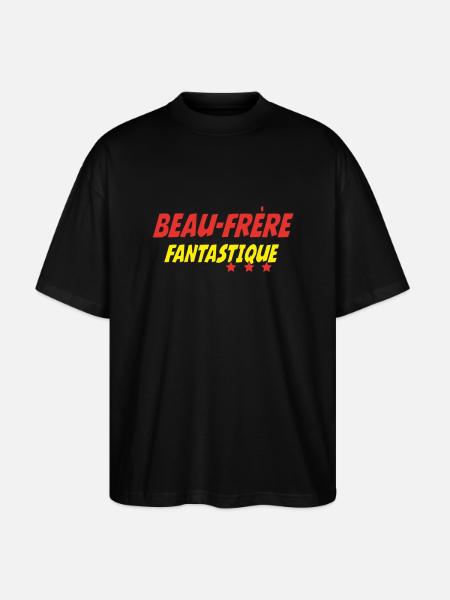 FANTASTISCHER Schwager - Stanley/Stella Oversized Unisex Bio T-Shirt Blaster 2.0 - Schwarz