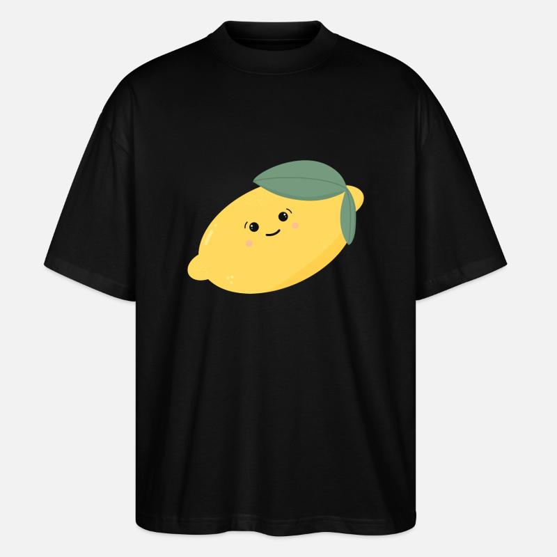 Citron Doux Kawaii - T-shirt bio Blaster 2.0 coupe oversize Stanley/Stella Unisexe - noir