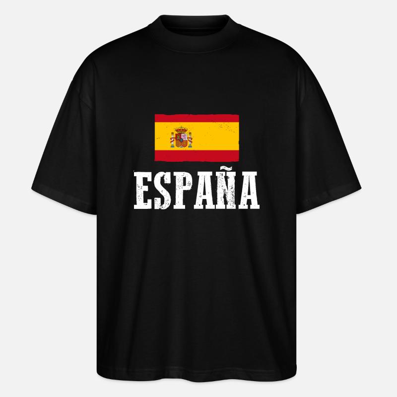 Spanier Spanien - Stanley/Stella Oversized Unisex Bio T-Shirt Blaster 2.0 - Schwarz