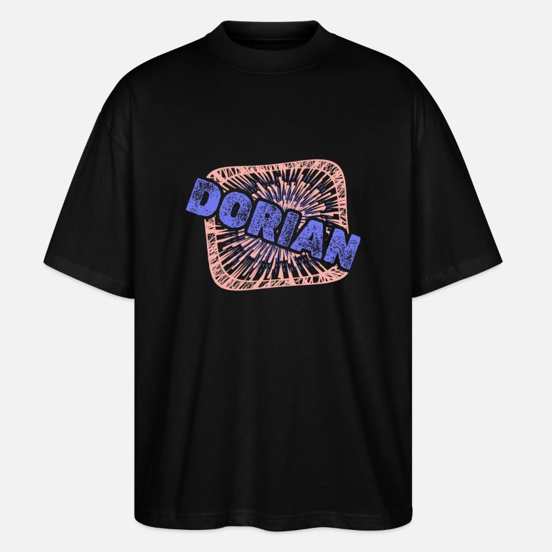 Dorian als Kollege - Stanley/Stella Oversized Unisex Bio T-Shirt Blaster 2.0 - Schwarz