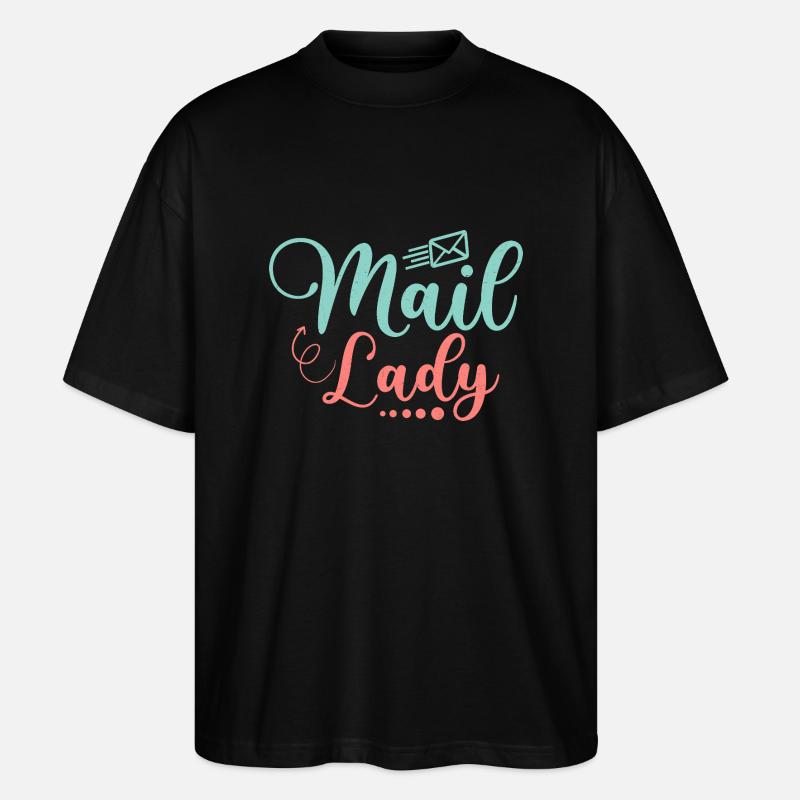 Factrice, factrice, factrice, postière - T-shirt bio Blaster 2.0 coupe oversize Stanley/Stella Unisexe - noir