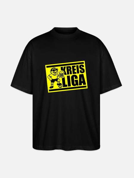 Kreisliga Fussball - Stanley/Stella Oversized Unisex Bio T-Shirt Blaster 2.0 - Schwarz