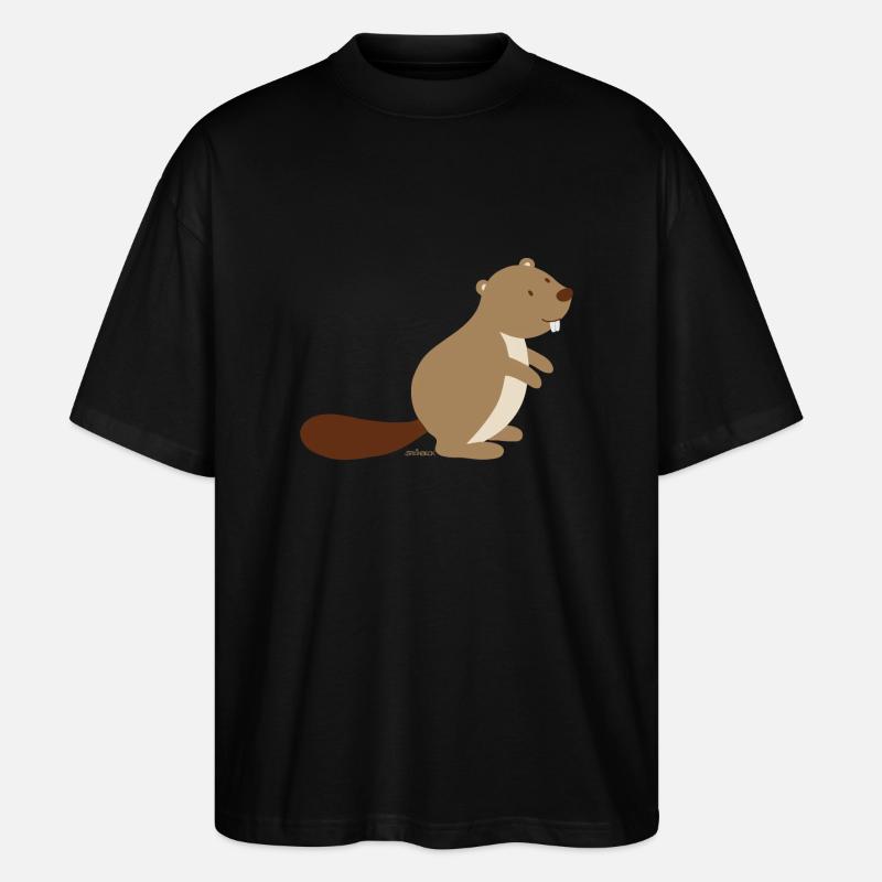 Biber - Stanley/Stella Oversized Unisex Bio T-Shirt Blaster 2.0 - Schwarz