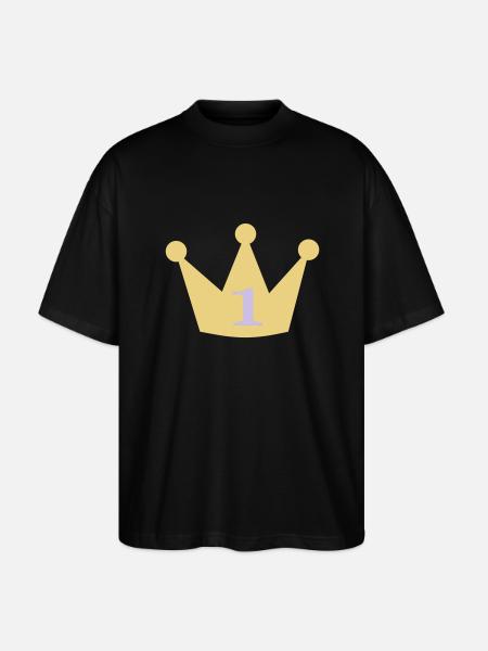 Premier anniversaire 1er anniversaire un 1 an - T-shirt bio Blaster 2.0 coupe oversize Stanley/Stella Unisexe - noir
