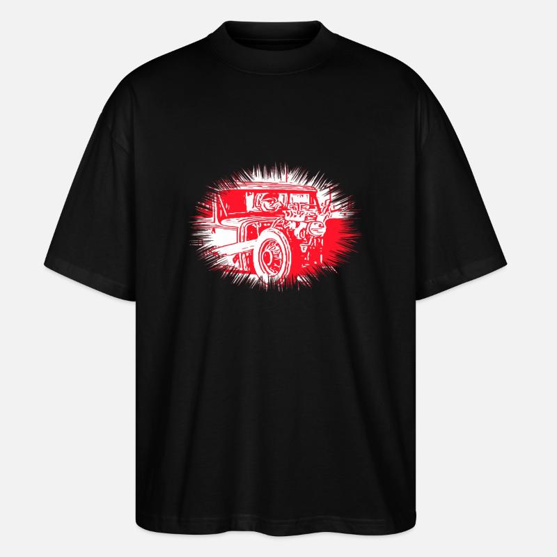 Auto - Stanley/Stella Oversized Unisex Bio T-Shirt Blaster 2.0 - Schwarz