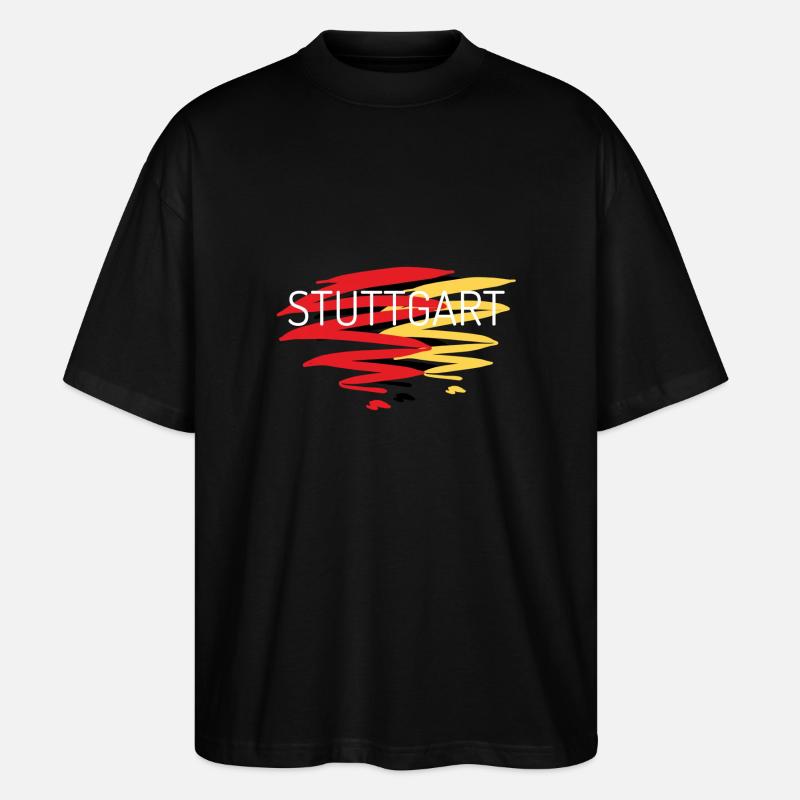 Tablier de cuisine Stuttgart - T-shirt bio Blaster 2.0 coupe oversize Stanley/Stella Unisexe - noir