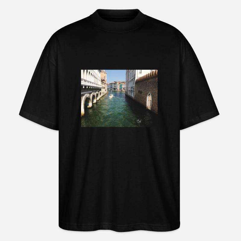 Sommer in Venedig - Stanley/Stella Oversized Unisex Bio T-Shirt Blaster 2.0 - Schwarz