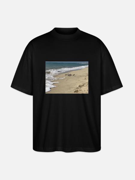 Run Bird run - Stanley/Stella Oversized Unisex Organic T-shirt Blaster 2.0 - black