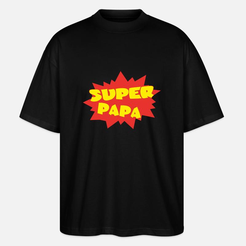 Papa - T-shirt bio Blaster 2.0 coupe oversize Stanley/Stella Unisexe - noir