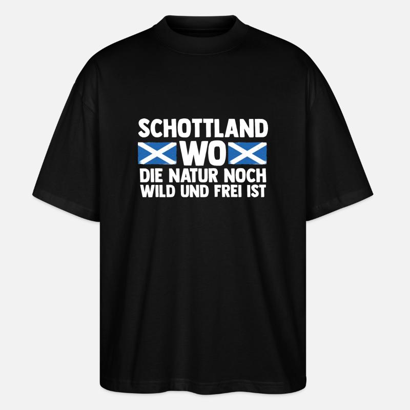 Ecossais Ecosse Ecosse Ecosse - T-shirt bio Blaster 2.0 coupe oversize Stanley/Stella Unisexe - noir