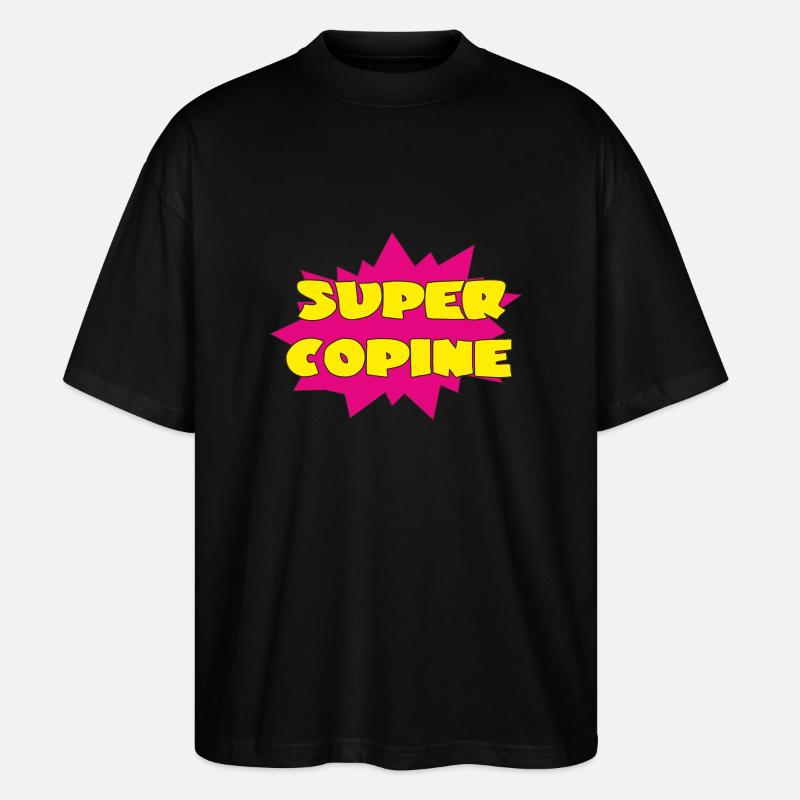 SUPER FREUNDIN - Stanley/Stella Oversized Unisex Bio T-Shirt Blaster 2.0 - Schwarz