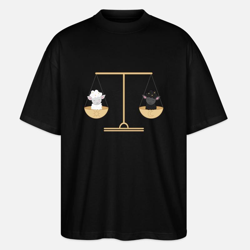 libra - Stanley/Stella Oversized Unisex Bio T-Shirt Blaster 2.0 - Schwarz