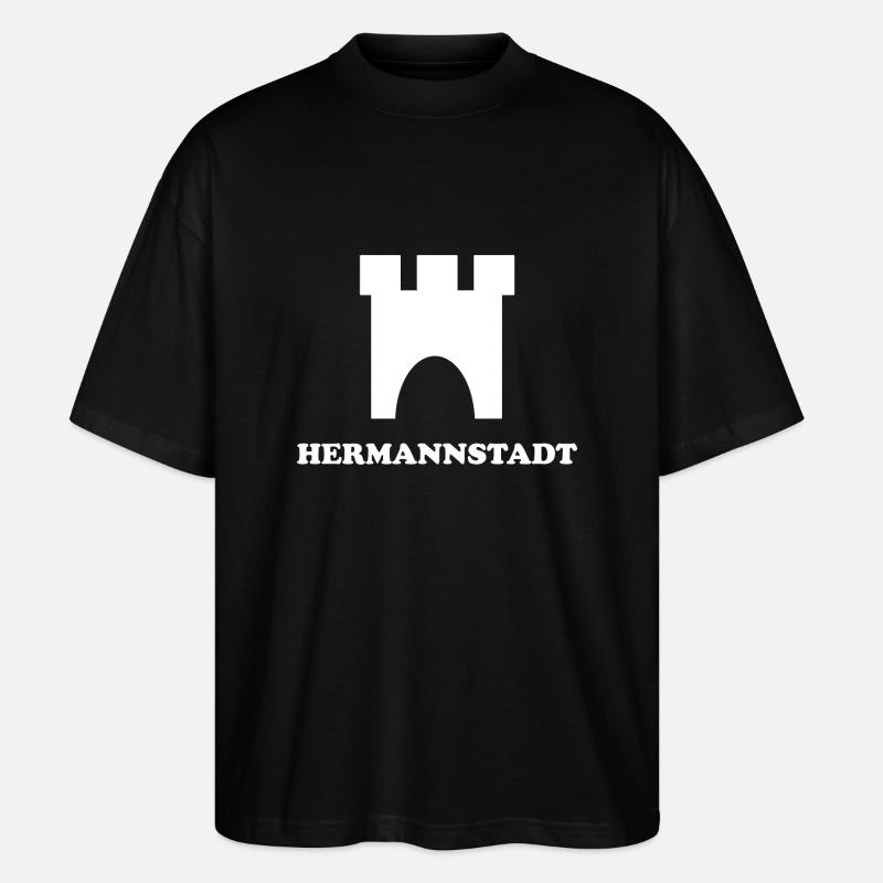 Les Saxons de Sibiu - T-shirt bio Blaster 2.0 coupe oversize Stanley/Stella Unisexe - noir