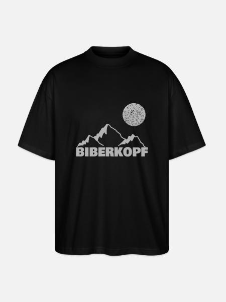 Klettern Biberkopf - Stanley/Stella Oversized Unisex Bio T-Shirt Blaster 2.0 - Schwarz