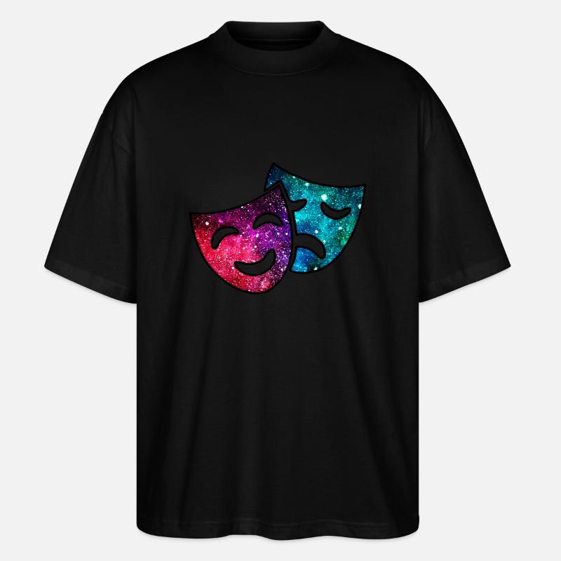 Kosmisches Theater - Stanley/Stella Oversized Unisex Bio T-Shirt Blaster 2.0 - Schwarz