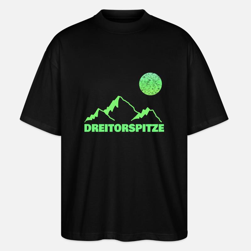 Escalade de la Dreitorspitze - T-shirt bio Blaster 2.0 coupe oversize Stanley/Stella Unisexe - noir