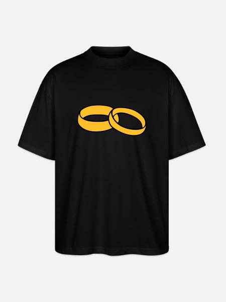 Trauringe - Stanley/Stella Oversized Unisex Bio T-Shirt Blaster 2.0 - Schwarz