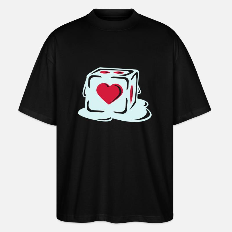 With Heart - Stanley/Stella Oversized Unisex Organic T-shirt Blaster 2.0 - black