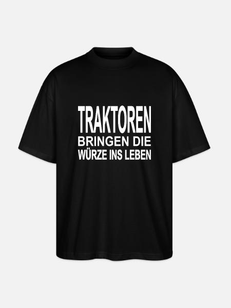 Traktor - Stanley/Stella Oversized Unisex Bio T-Shirt Blaster 2.0 - Schwarz