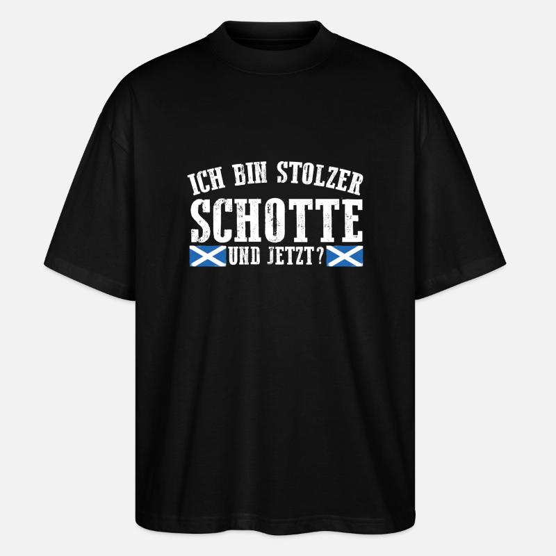 Ecossais Ecosse Ecosse Ecosse - T-shirt bio Blaster 2.0 coupe oversize Stanley/Stella Unisexe - noir