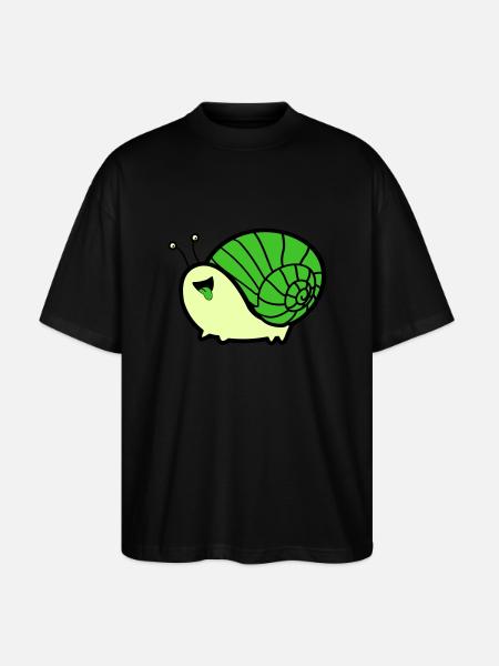 Snail Comic - Stanley/Stella Oversized Unisex Organic T-shirt Blaster 2.0 - black