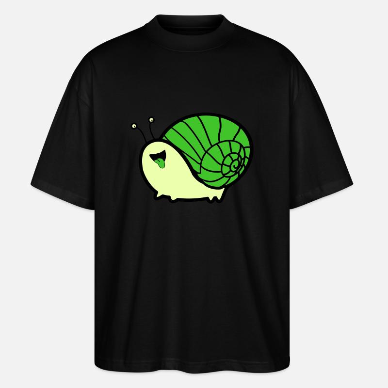 Bande dessinée d’escargot - T-shirt bio Blaster 2.0 coupe oversize Stanley/Stella Unisexe - noir