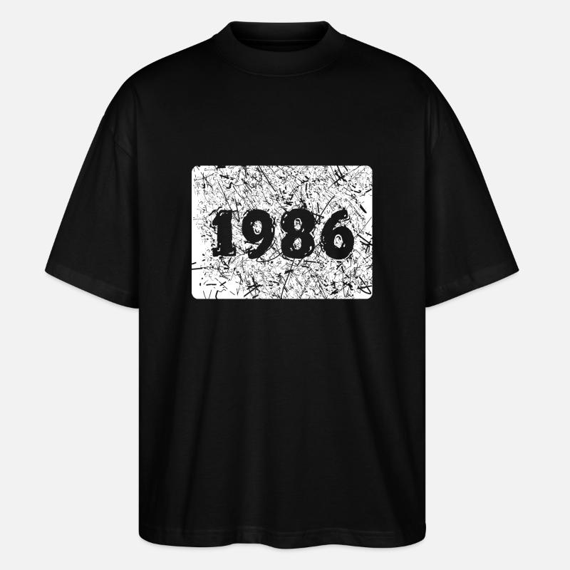 1986 - Stanley/Stella Oversized Unisex Bio T-Shirt Blaster 2.0 - Schwarz