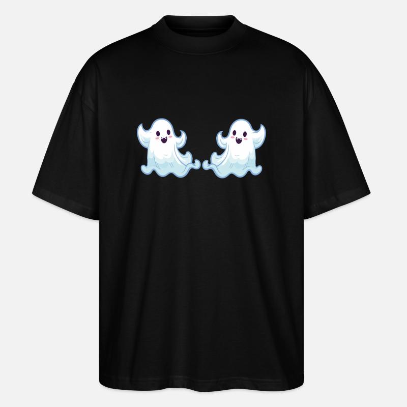 geist ghost cartoon 2 - Stanley/Stella Oversized Unisex Bio T-Shirt Blaster 2.0 - Schwarz