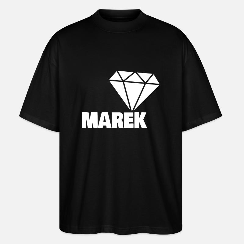 Gift for Marek - Stanley/Stella Oversized Unisex Organic T-shirt Blaster 2.0 - black