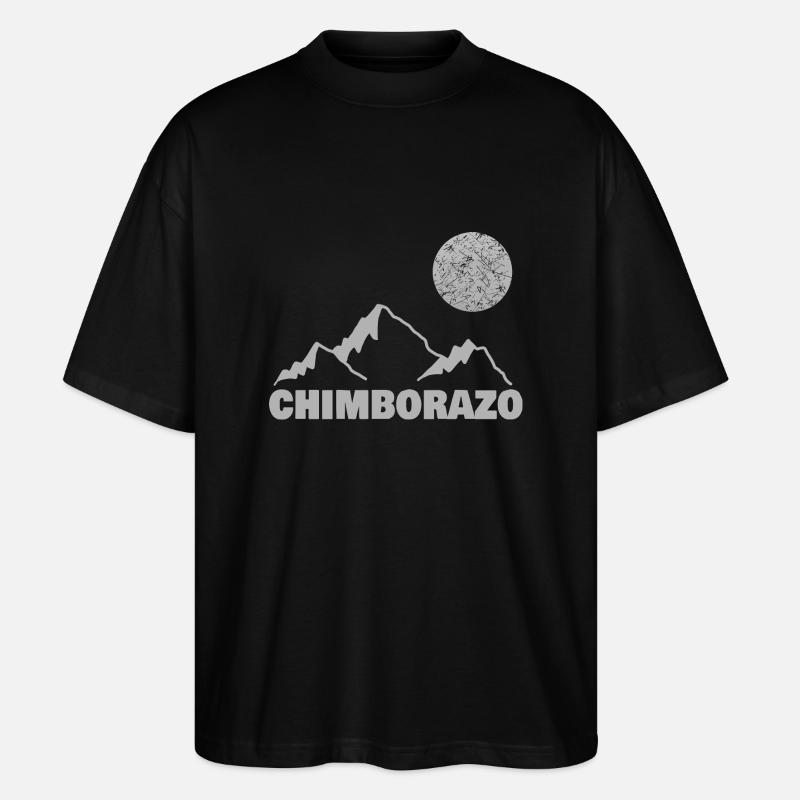 chimborazo as climbing - Stanley/Stella Oversized Unisex Organic T-shirt Blaster 2.0 - black