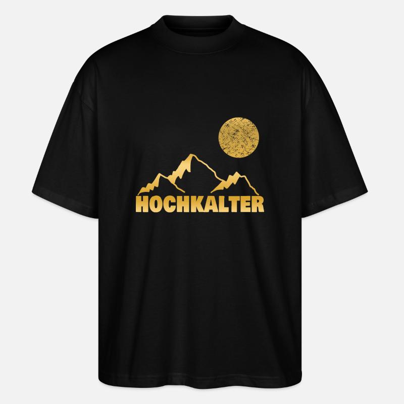 hochkalter - Stanley/Stella Oversized Unisex Bio T-Shirt Blaster 2.0 - Schwarz