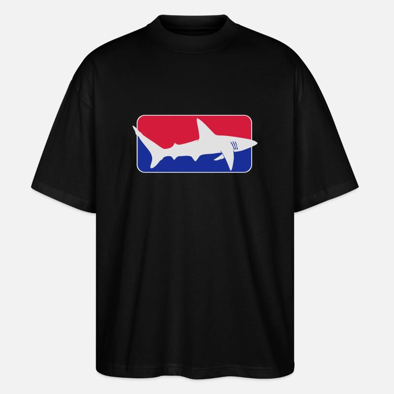 league_shark x_vec_3 de - Stanley/Stella Oversized Unisex Bio T-Shirt Blaster 2.0 - Schwarz