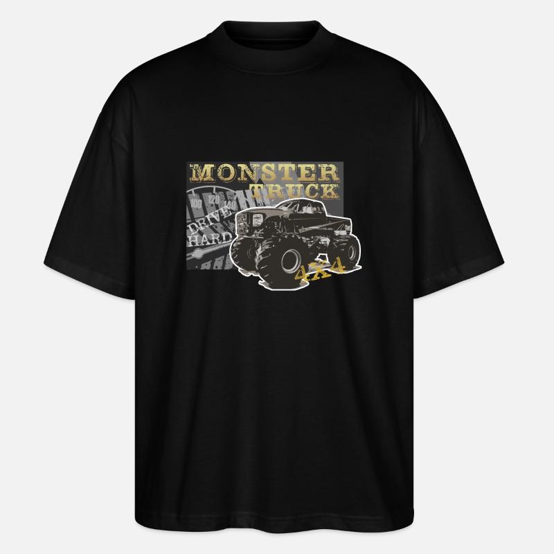 Monstertrck - Stanley/Stella Oversized Unisex Bio T-Shirt Blaster 2.0 - Schwarz