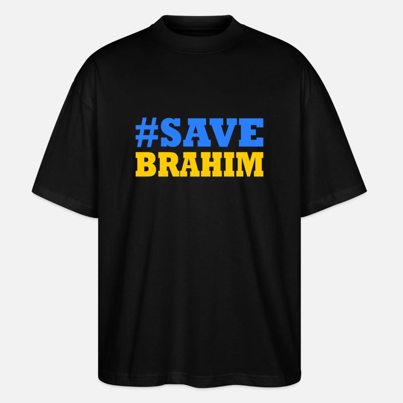 Save brahim - T-shirt bio Blaster 2.0 coupe oversize Stanley/Stella Unisexe - noir