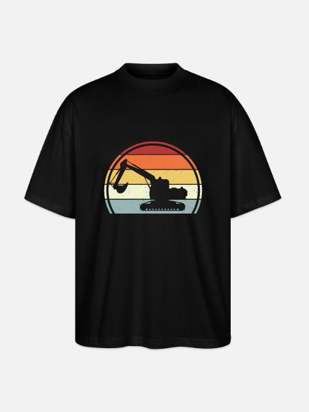 Excavatrice - T-shirt bio Blaster 2.0 coupe oversize Stanley/Stella Unisexe - noir