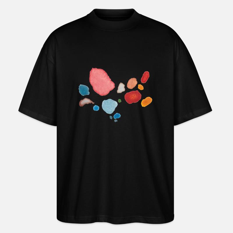 Punkte Muster - Stanley/Stella Oversized Unisex Bio T-Shirt Blaster 2.0 - Schwarz