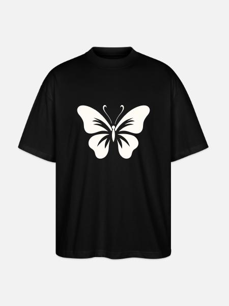 Bold Butterfly - Stanley/Stella Oversized Unisex Organic T-shirt Blaster 2.0 - black