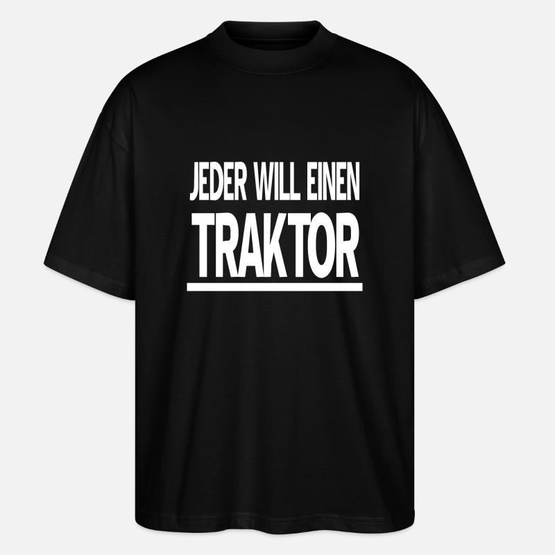 Traktor - Stanley/Stella Oversized Unisex Bio T-Shirt Blaster 2.0 - Schwarz