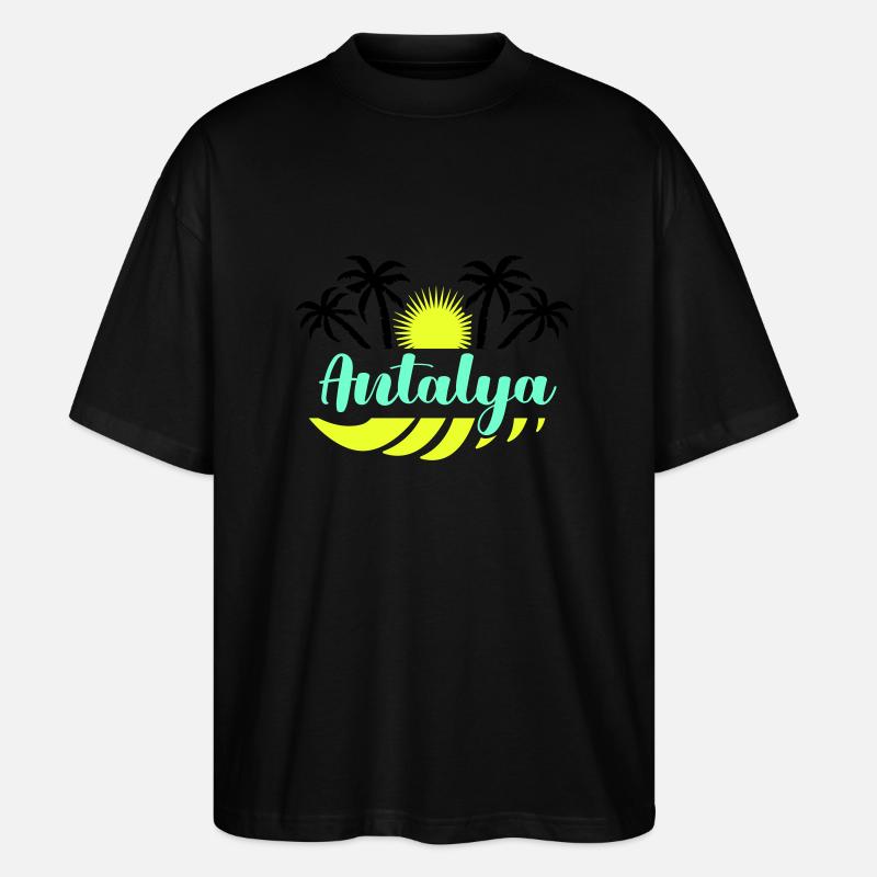 antalya - Stanley/Stella Oversized Unisex Bio T-Shirt Blaster 2.0 - Schwarz