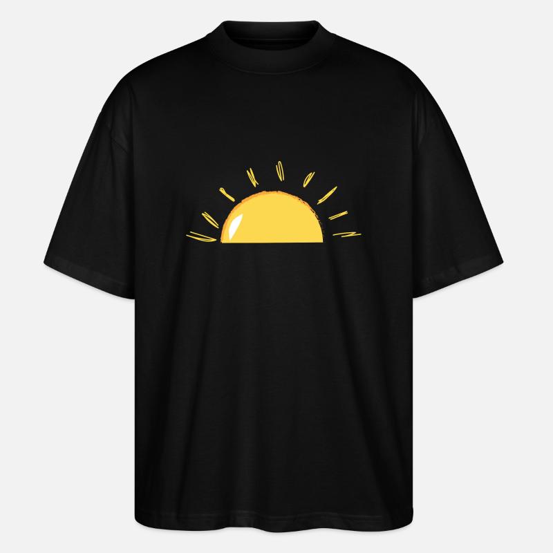 Sunshine - Stanley/Stella Oversized Unisex Organic T-shirt Blaster 2.0 - black